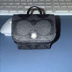 Coach Black and Gray Air Pods Pro Case